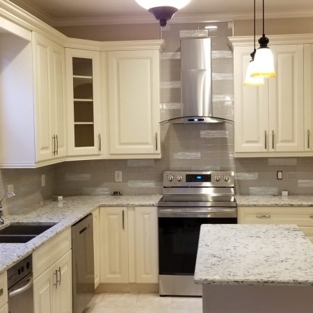 Beautiful, brightly lit, clean kitchen with new appliances